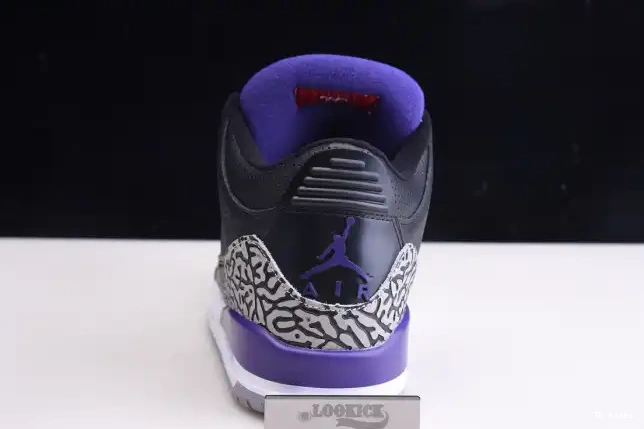 Reps TBK CT8532-050 Court Jordan Retro 3 Purple Air Black 0404